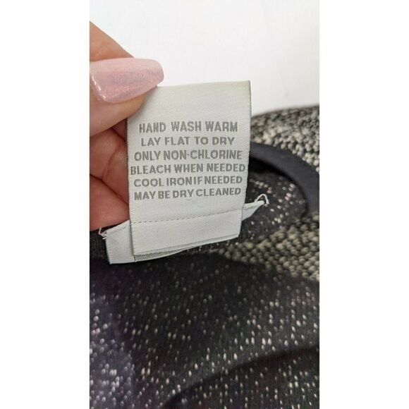 Soft Surroundings Size 2X Black Cream Boulce Top Exposed Zipper - Picture 10 of 11